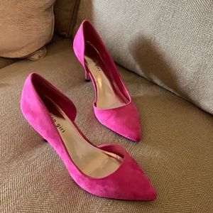 Madden Girl Pink Suede Heels